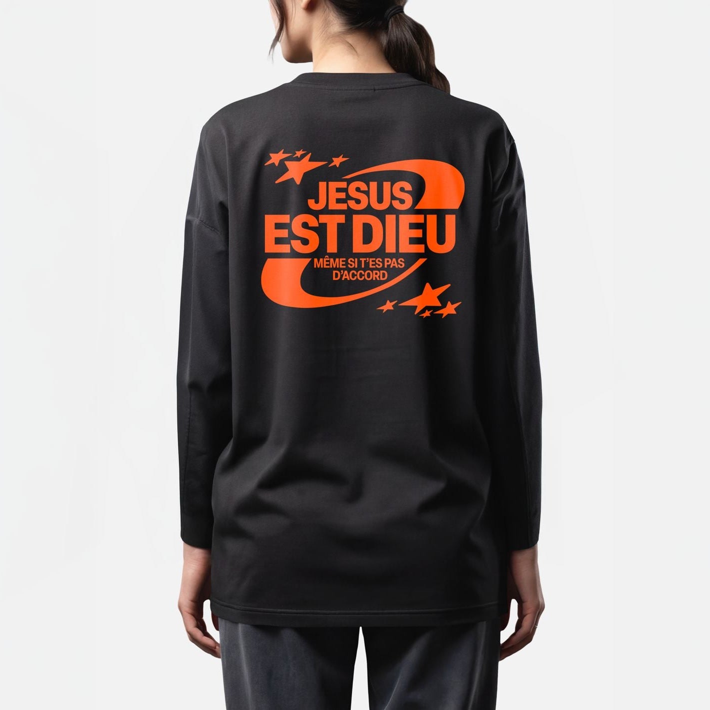 JÉSUS EST DIEU MÊME SI T’ES PAS D’ACCORD – T-SHIRT CHRÉTIEN